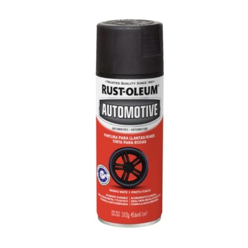 Spray Pintura para Llantas Negro Mate 312 g Automotive Rust Oleum