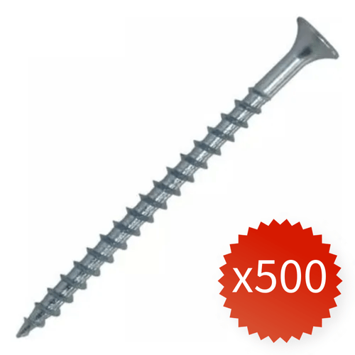 Tornillo Volcanita Zincado 8mm x 2 1/2" Bolsa 500 Unidades