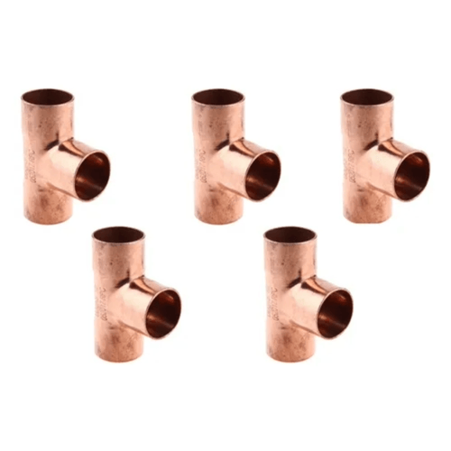 Tee de Cobre SO 1/2 x 1/2 x 1/2 Pack 5 Unidades