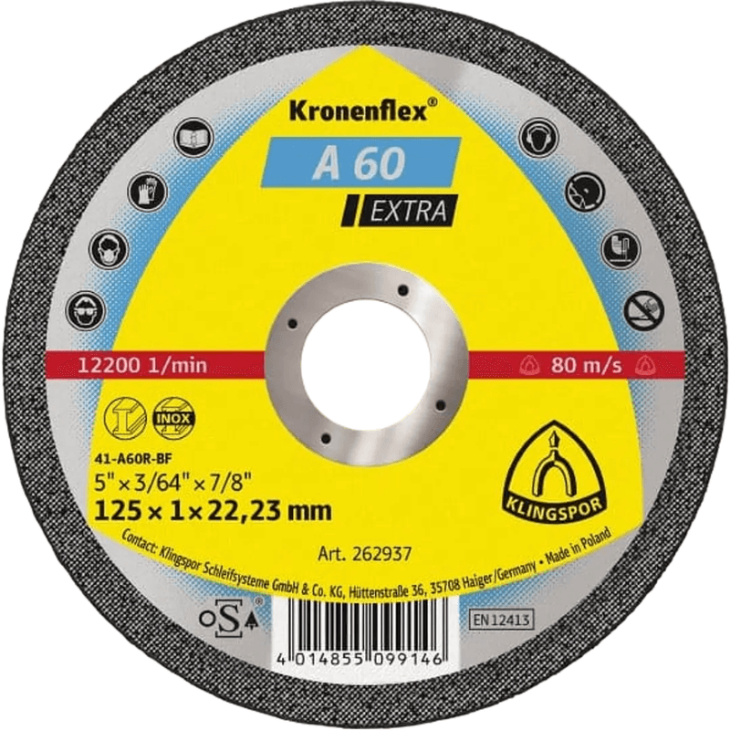 Disco Corte Inox A60 Extra 4 12  X 1mm Klings X25 1