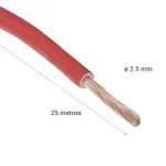 Cable Eva Ho7z1-k 10 Mts 2.5mm Rojo 3