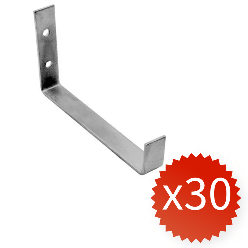 Gancho Para Canal Zinc Bolsa 30 Unidades 4