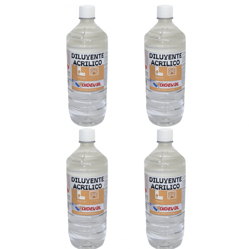 Pack de 4 Diluyentes Acrílico 1L Dideval