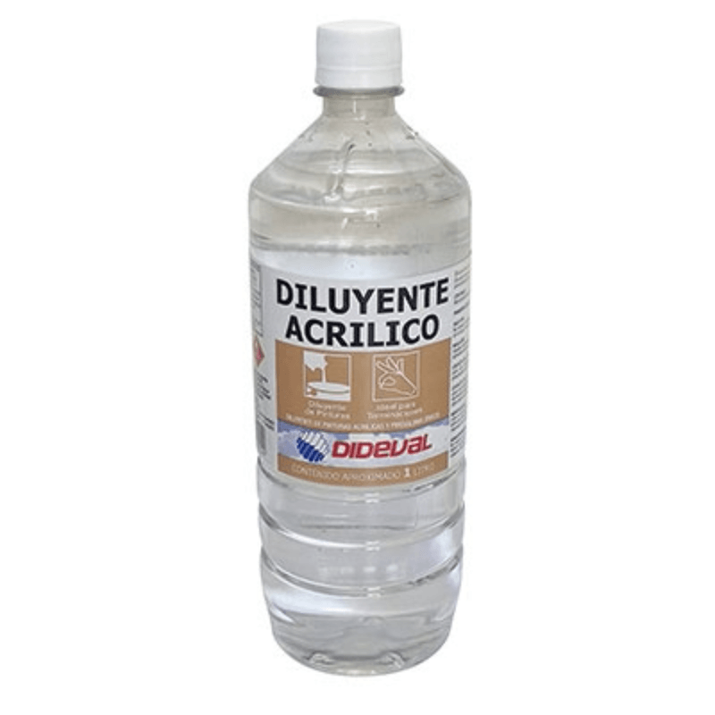 Pack 4 Diluyentes Acrilico Lt Dideval 1