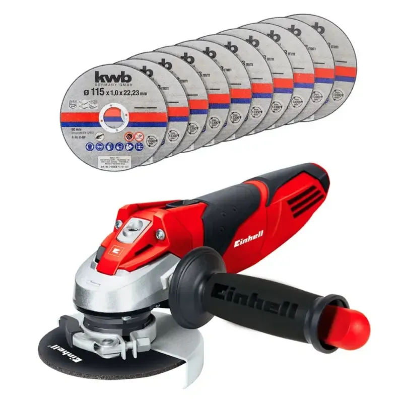 Galletera Esmeril Angular 4 12 115mm 750w+10 Discos Einhell 1