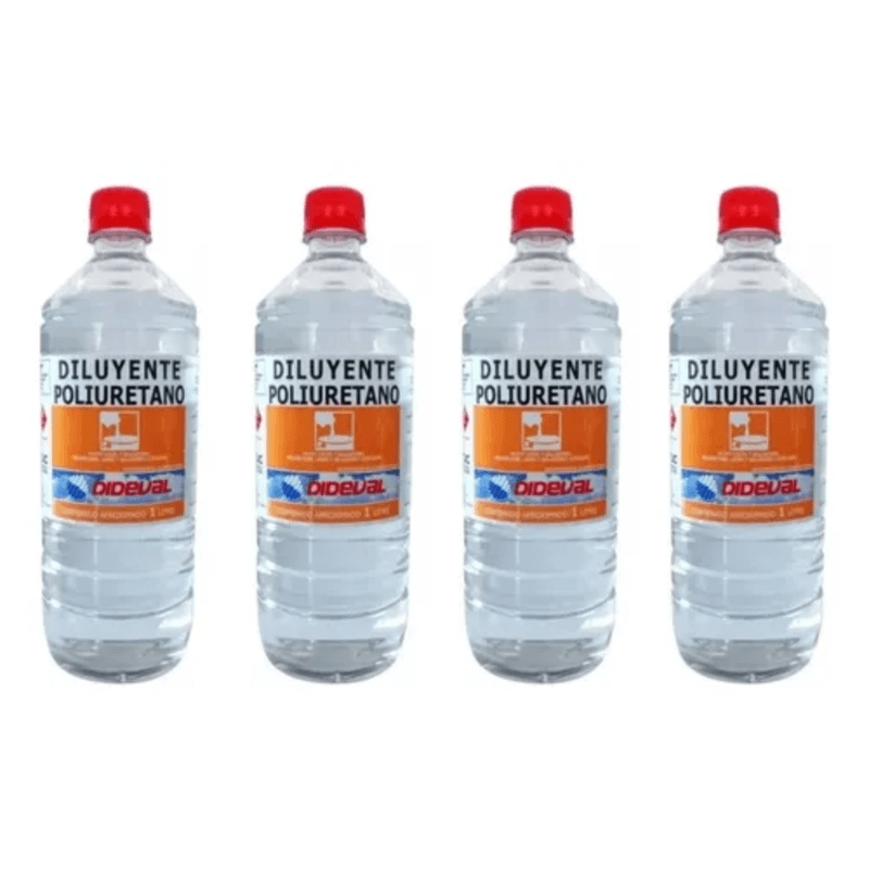 Pack 4 Diluyentes Poliuretano Lt Dideval 1