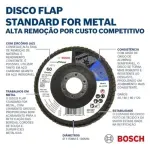 Disco Flap Bosch Amoladora 115 Mm Grano 60 Para Metal X 10un 2