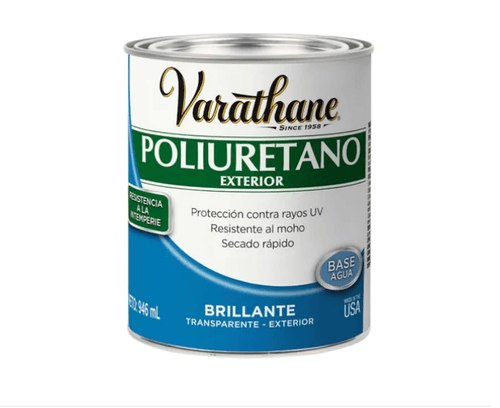 Barniz Poliuretano Exterior Transparente Brillante 946 ml Varathane Rust-Oleum