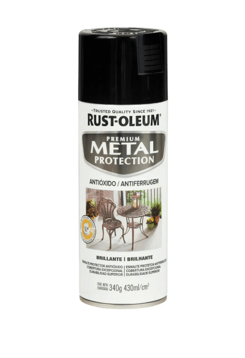 Spray Pintura Anticorrosiva Negro Brillante 340 g Rust-Oleum
