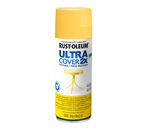 Spray Pintura Multiuso Amarillo Sol Brillante 340 g Ultra Cover 2X Rust-Oleum