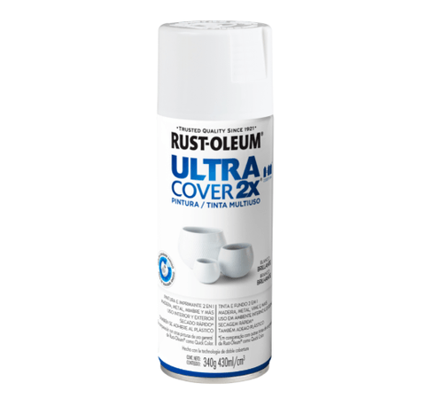 Spray Pintura Multiuso Blanco Brillante 340 g Ultra Cover 2X Rust-Oleum
