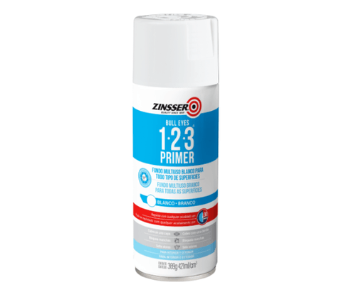Spray Imprimante Blanco Satinado 369 g 1-2-3 Zinsser Rust-Oleum