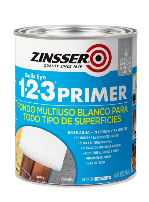 Imprimante Blanco Satinado 946 ml 1-2-3 Zinsser Rust-Oleum