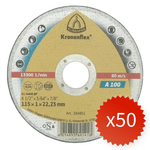Pack 50 Discos Corte Metal 4 12 115x1 mm A100 Klingspor 3
