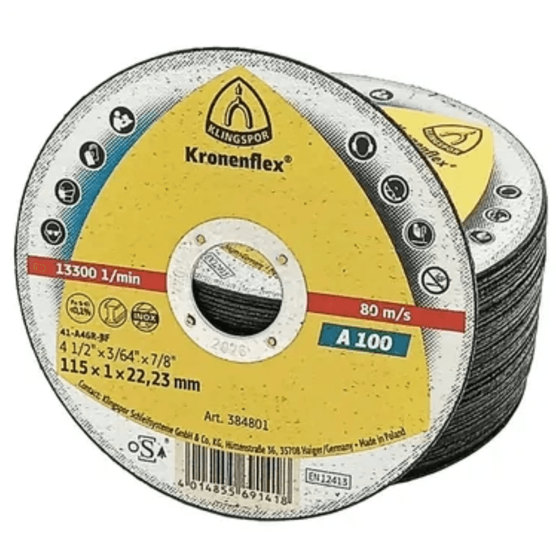 Pack 50 Discos Corte Metal 4 12 115x1 mm A100 Klingspor 1