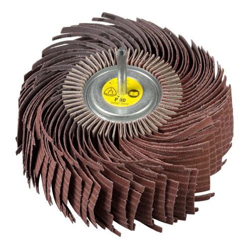 Rueda Mil Hojas Traslapada con Vástago 180 x 50 x 6 mm Grano 80 262634 Klingspor