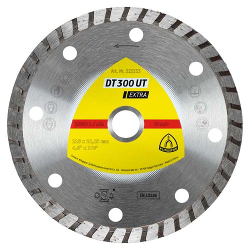 Disco Diamantado Dt300 Ut Extra 4 1/2 Klingspor