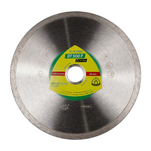 Disco de Corte Diamantado 7" x 7/8" DT300 F Extra Klingspor