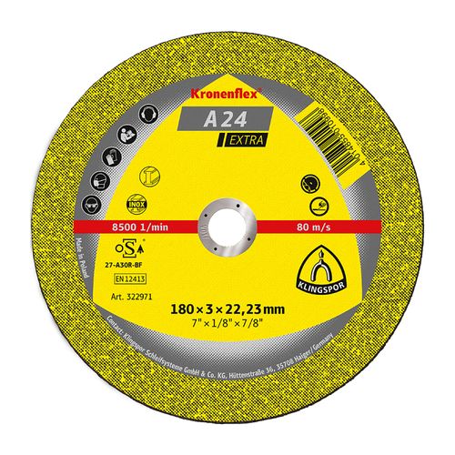 Disco Corte Metal FE A24 7" Klingspor