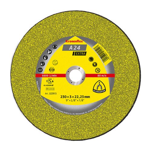 Disco Corte A24Extra 230X3X22,23 Klingspor