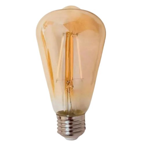 Ampolleta Led Vintage Pera St64 8W Blanco Cálido