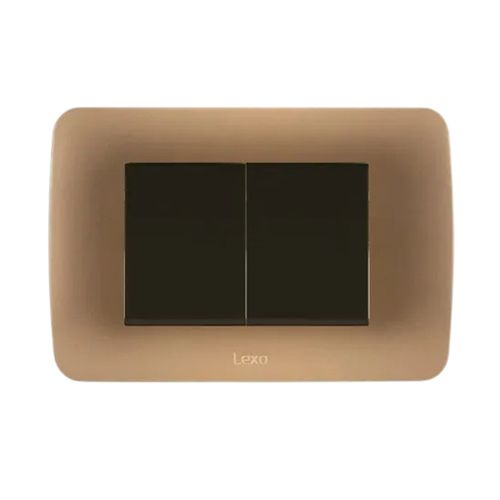 Interruptor Doble 9/15 Teclon 35.6Mm 10A 250V Café Titanio