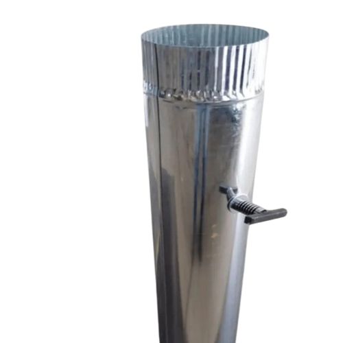 Tubo Galvanizado Con Templador 5"