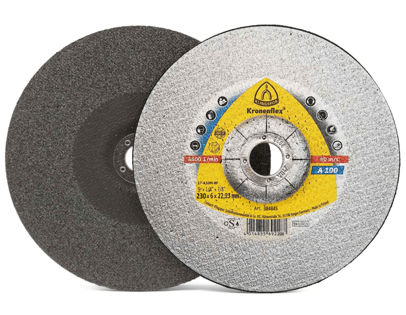DISCO DE DESBASTE A100 230X6X22,23 384845 KLINGSPOR 1