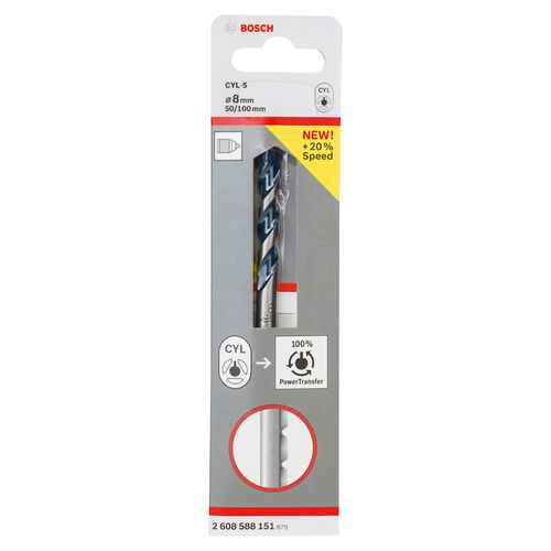 Broca Blue Granite CYL-5 8mm x 100 x 50 Bosch