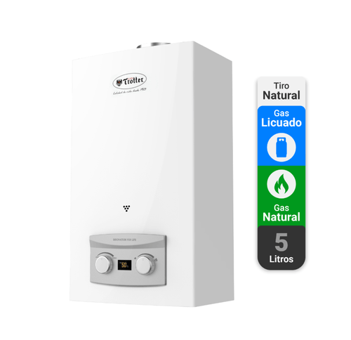 Calefont Ionizado 5 Litros Tiro Natural Atmd Albin Trotter