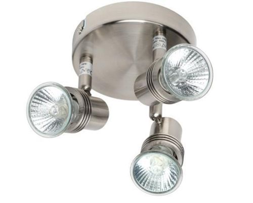 Plafón Hat Níquel Mate Gu10 3 Luces
