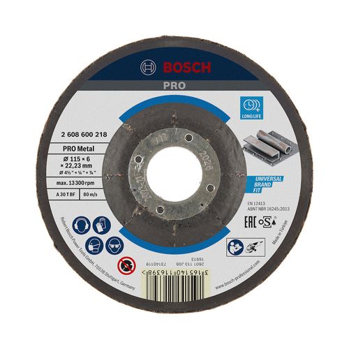 Disco Desbaste Metal Expert 4 1/2"X6Mm Bosch