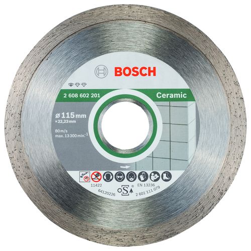 Disco Diamantado Continuo para Ceramica 4 1/2" 1,6mm Bosch