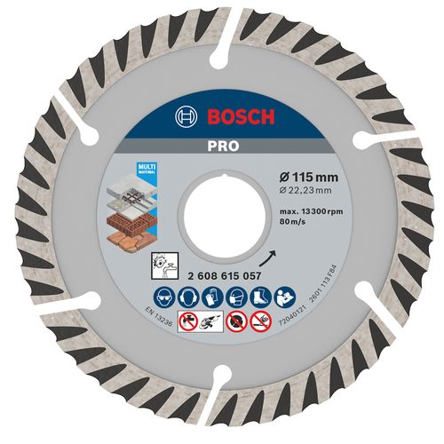 Disco Diamantado Turbo Segmentado 4 1/2  Bosch