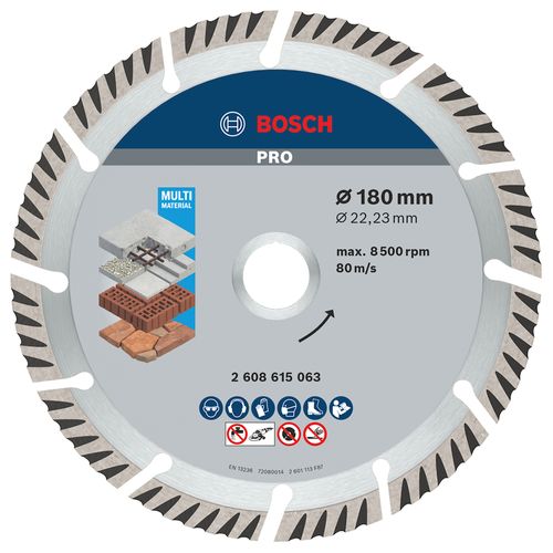 Disco Diamantado 7" Segmentado Turbo Bosch