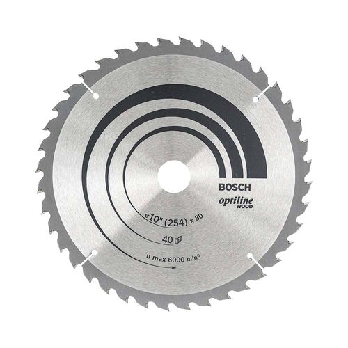 Disco De Sierra Circular Optiline 10" 40 Dientes Bosch