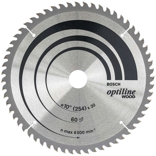 Disco De Sierra Circular Optiline 10' 60 Dientes Bosch