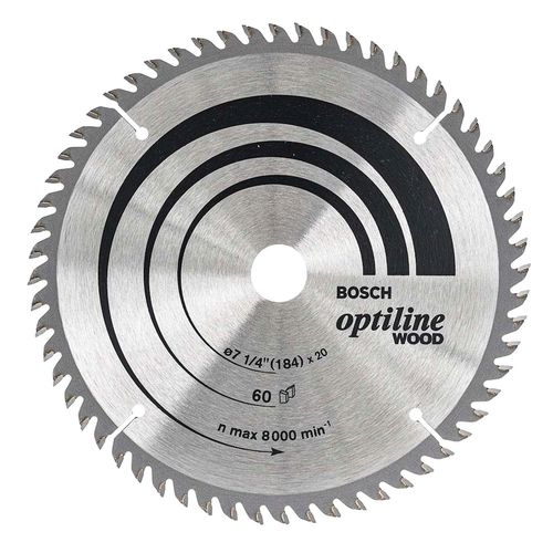 Disco De Sierra Circular Optiline 7¼" 60 Dientes Bosch