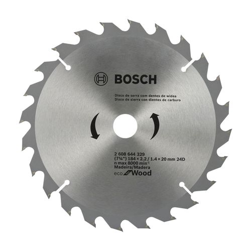 Disco De Sierra Circular ECO 7¼" 24 Dientes Bosch