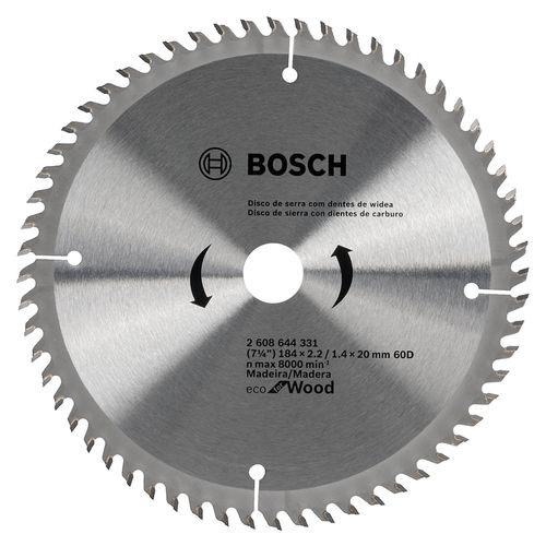Disco De Sierra Circular ECO 7¼" 60 Dientes Bosch