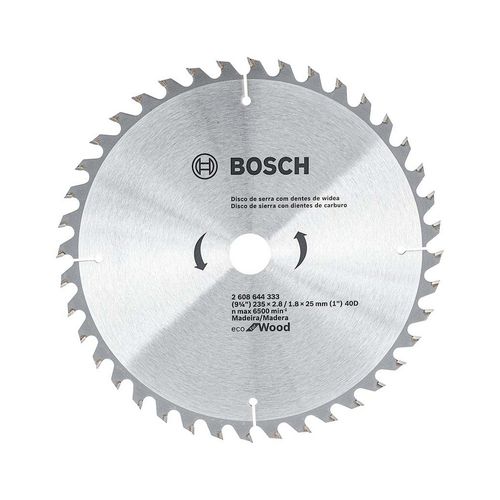 Disco De Sierra Circular ECO 9¼" 40 Dientes Bosch