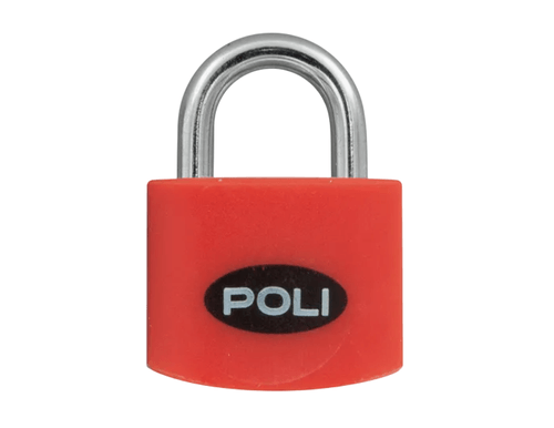 Candado Poli Pop 32mm Rojo