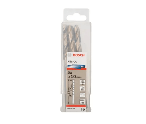 Set 5 Brocas Metal HSS-Co 10x87x133mm Bosch