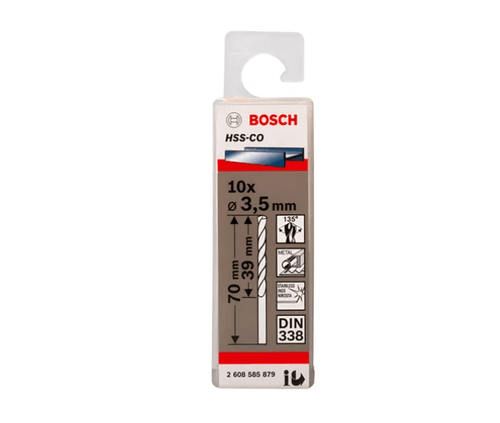 Set 10 Brocas Metal HSS-Co 3,5mm