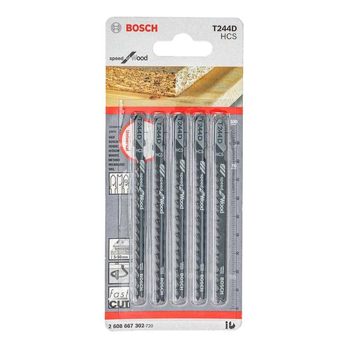 Juego Hojas de Calar T244D 5 unidades Bosch