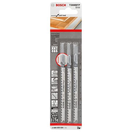 Juego de Hojas de Calar T308BFP 3 Unidades Bosch
