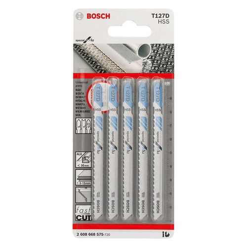 Hoja De Calar T127D Special Aluminium 5 unidades  Bosch