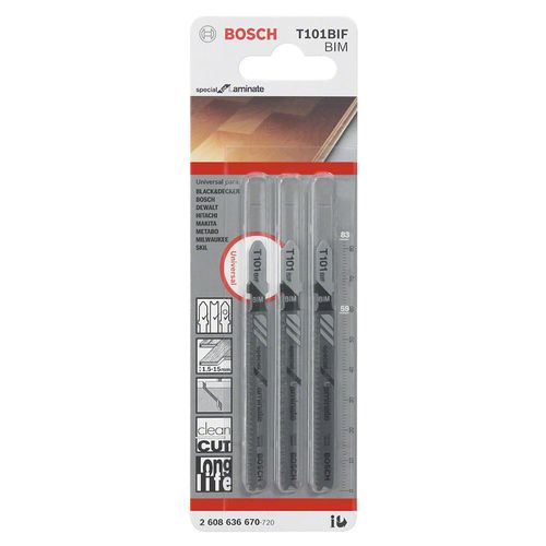 Juego de Hojas de Calar T101BIF 3 Unidades Bosch