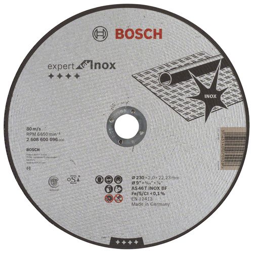 Disco De Corte 9" Acero Inoxidable Bosch