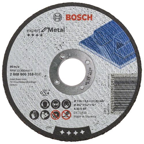 Disco De Corte 4 1/2" x 2.5mm Bosch